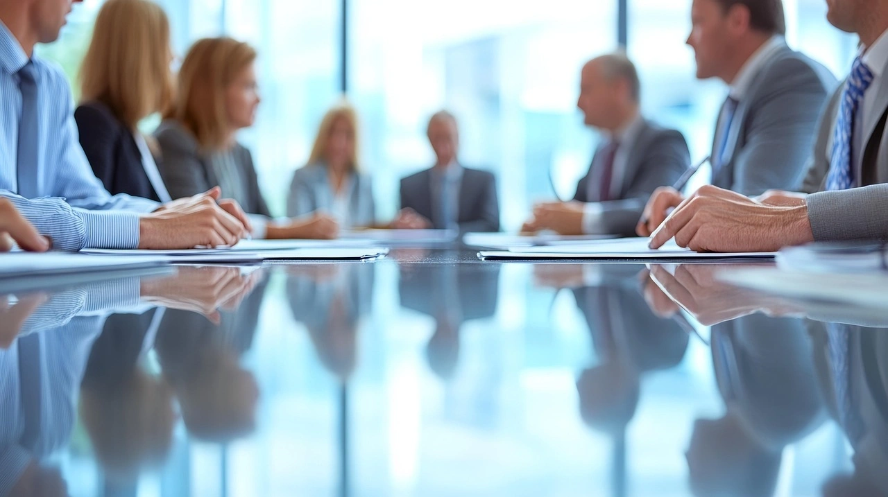 SPLAKDHN GPS corporate business meeting stock image