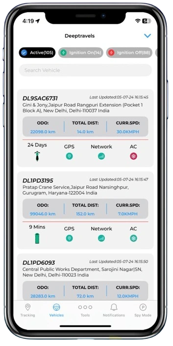 Corporate Solutions splakdhn gps fleet management app