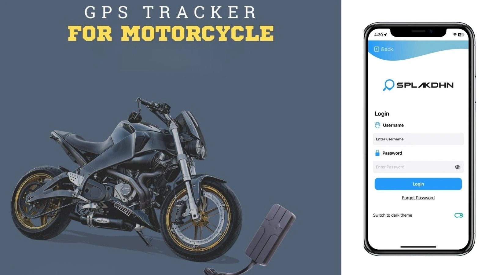 splakdhn gps bike tracker india