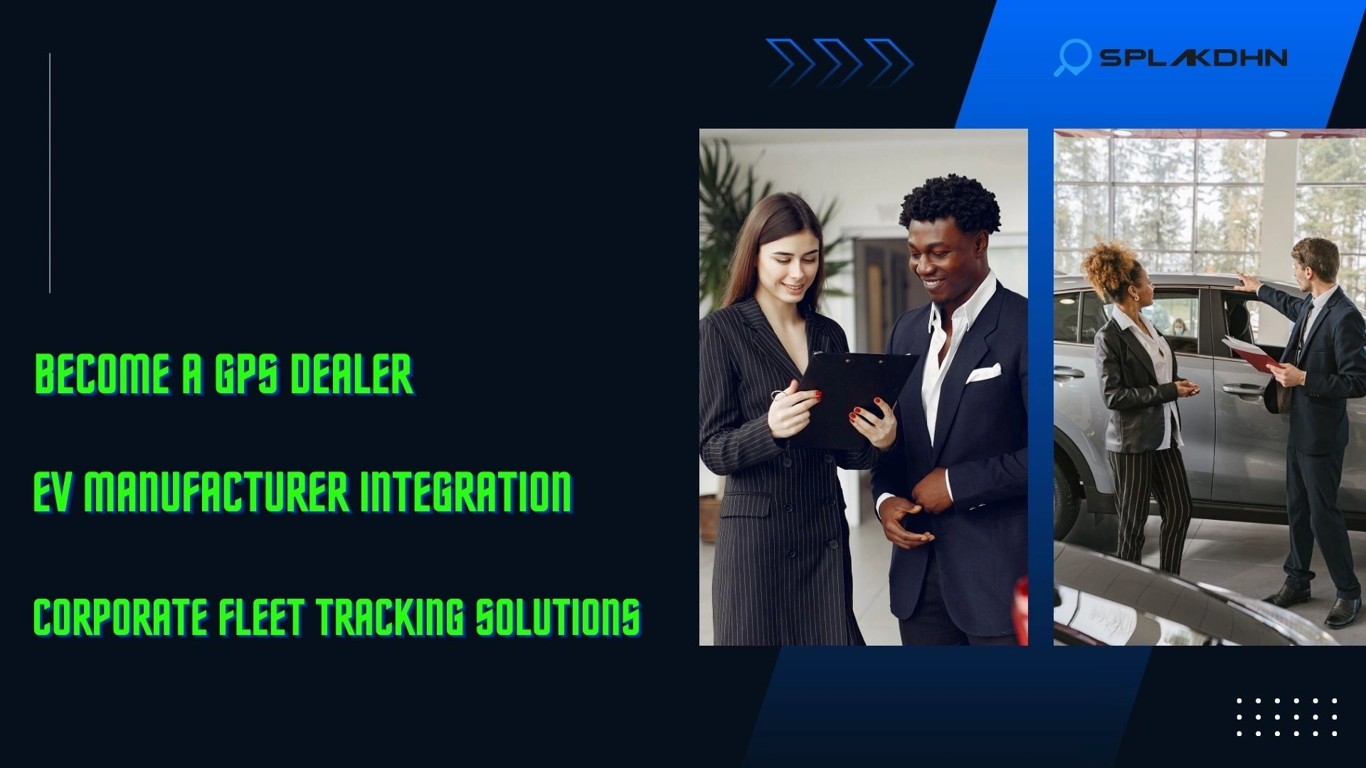 Corporate fleet vehicles equipped with GPS tracking devices