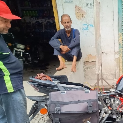 Wired GPS tracker installation for bike in Haldwani