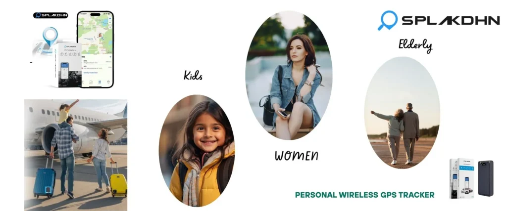 Wireless GPS Trackers for Kids, Women & Elderly Safety | Splakdhn GPS Personal wireless GPS tracker for kids, women and elderly safety